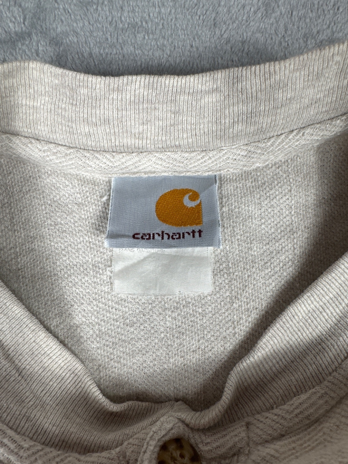 Vintage Retro Carhartt Short Sleeve Henley Shirt - Large*