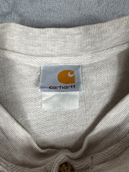 Vintage Retro Carhartt Short Sleeve Henley Shirt - Large*