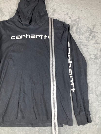 Carhartt Black Long Sleeve Hooded T-Shirt XL