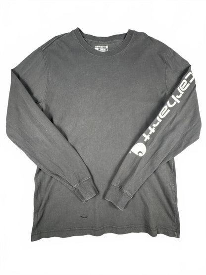 Carhartt Loose Fit Black Long Sleeve T-Shirt Size S
