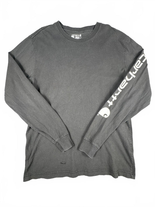 Carhartt Loose Fit Black Long Sleeve T-Shirt Size S