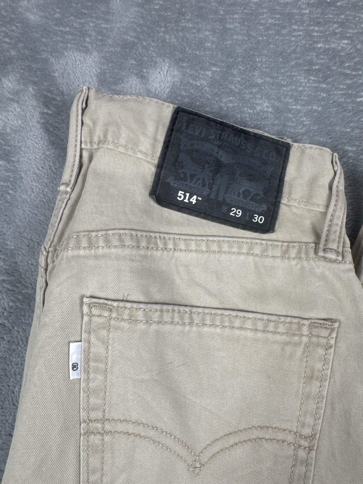 Levi's 514 Beige Straight Fit Jeans 29x30