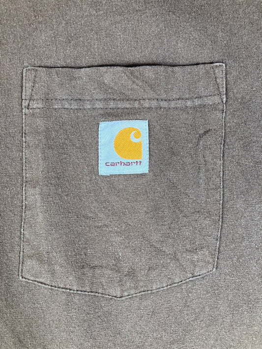 Carhartt Original Fit Brown Pocket T-Shirt Size 2XL