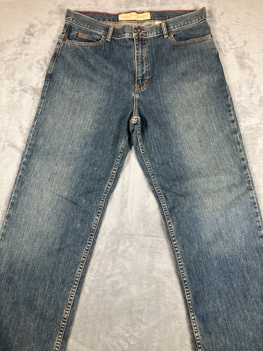 Eddie Bauer Natural Stretch Blue Denim Jeans Size 16 Regular