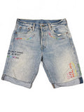 Levi's 501 Denim Shorts with Pride Rainbow Embroidery W29