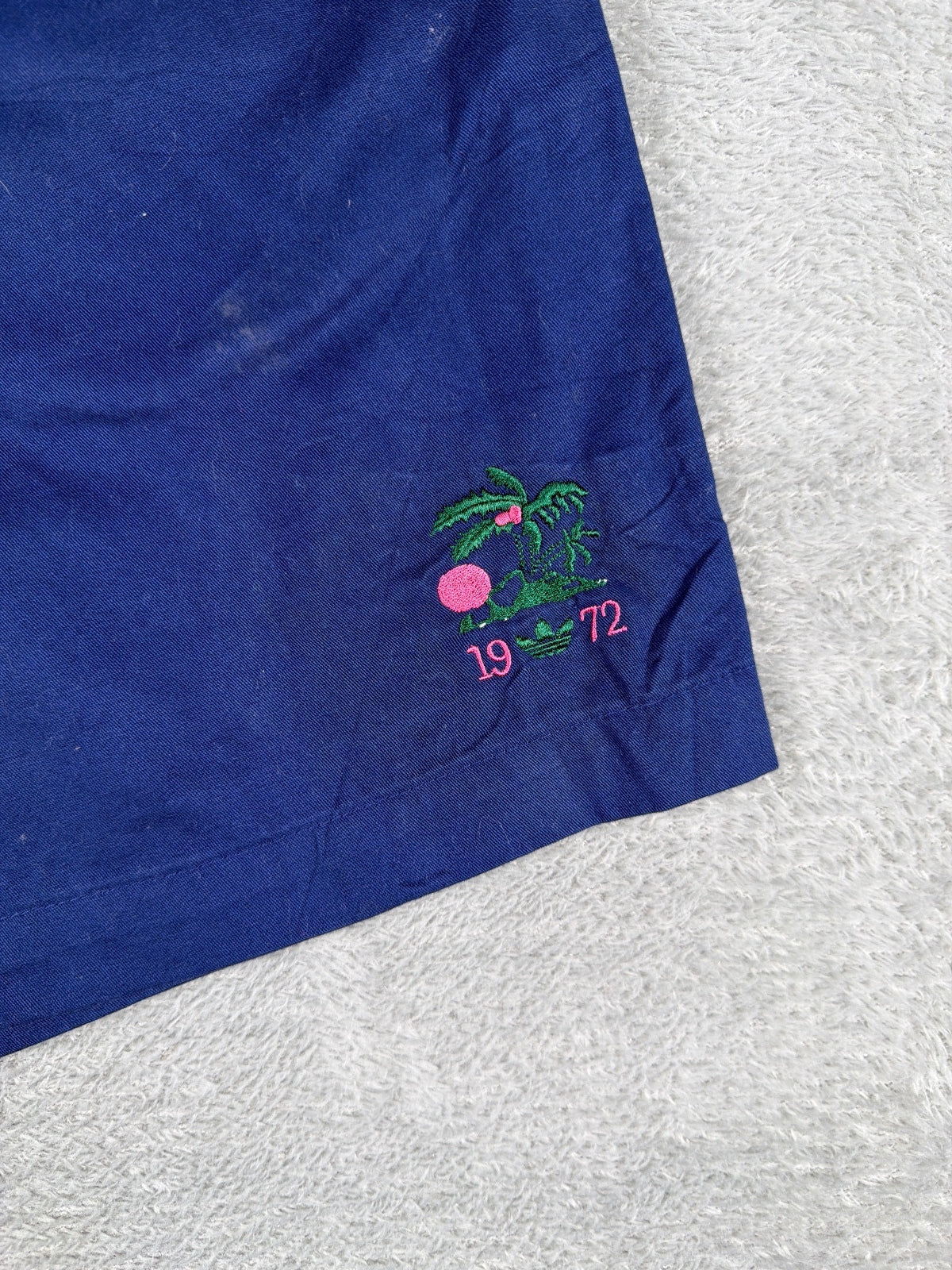 Vintage Retro Adidas Blue Shorts W34