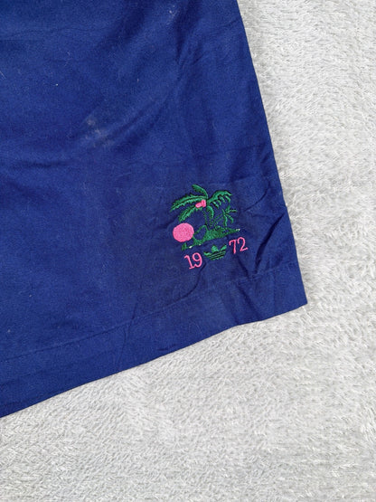 Vintage Retro Adidas Blue Shorts W34