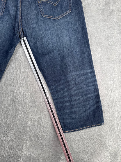 RARE Levi's 505 Premium Blue Denim 3/4 Length Jeans W34