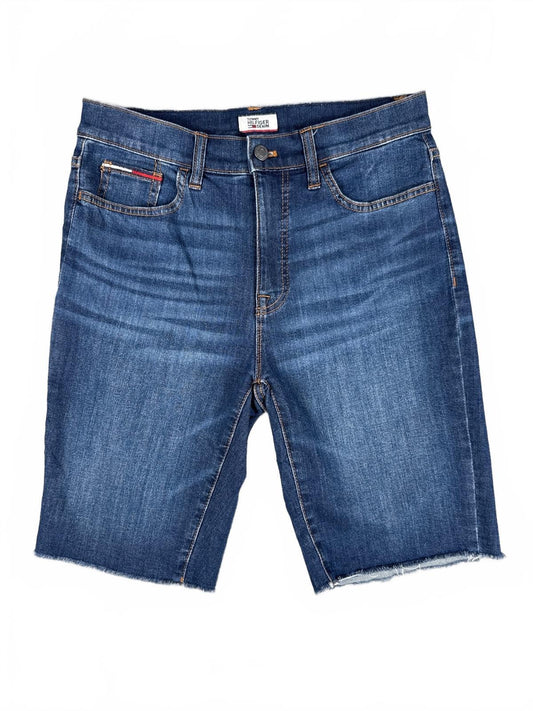 Tommy Hilfiger Denim Men's Blue Raw Hem Denim Shorts - 8