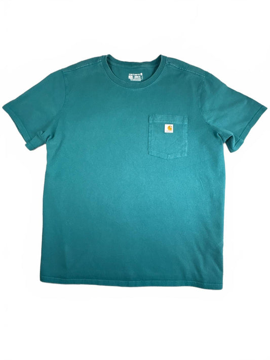 Carhartt Loose Fit Teal Cotton T-Shirt Size XXL