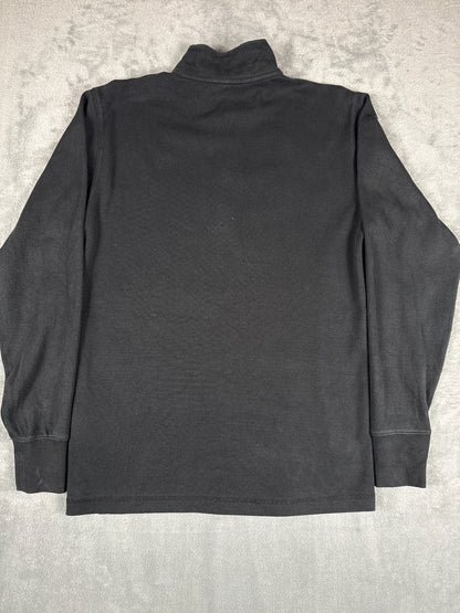 Carhartt Relaxed Fit Black Half-Zip Pullover Sweatshirt S