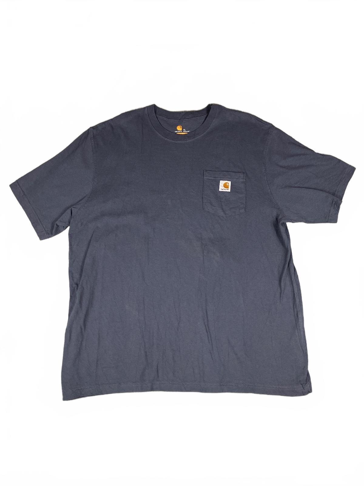 Carhartt Original Fit Navy Blue Pocket T-Shirt Size XL