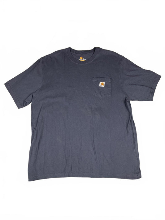 Carhartt Original Fit Navy Blue Pocket T-Shirt Size XL