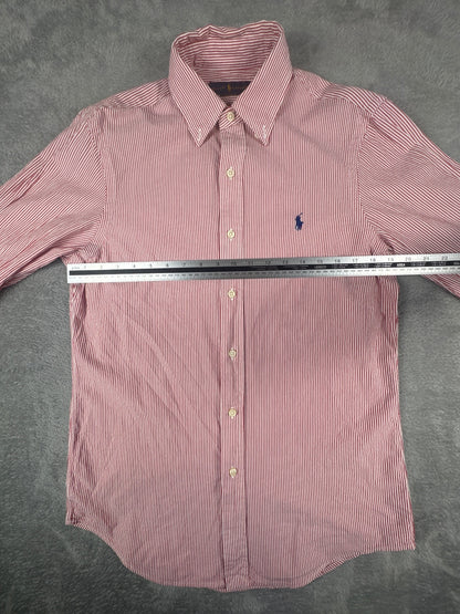 Ralph Lauren Classic Fit Striped Red and White Shirt Size S