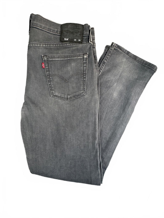 Levi's 514 Grey Denim Jeans W34 L34