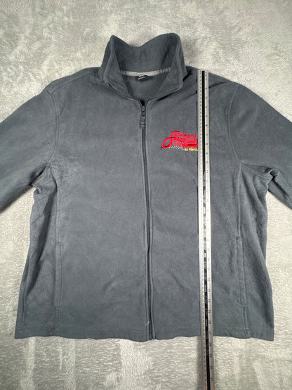 Starter Tri-State Speedway Grey Fleece Jacket Size XL