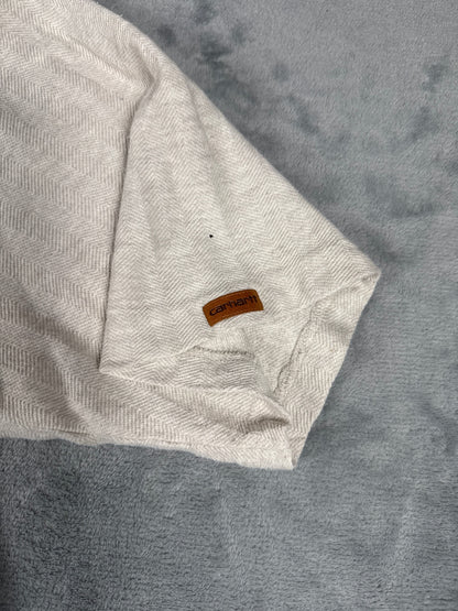 Vintage Retro Carhartt Short Sleeve Henley Shirt - Large*