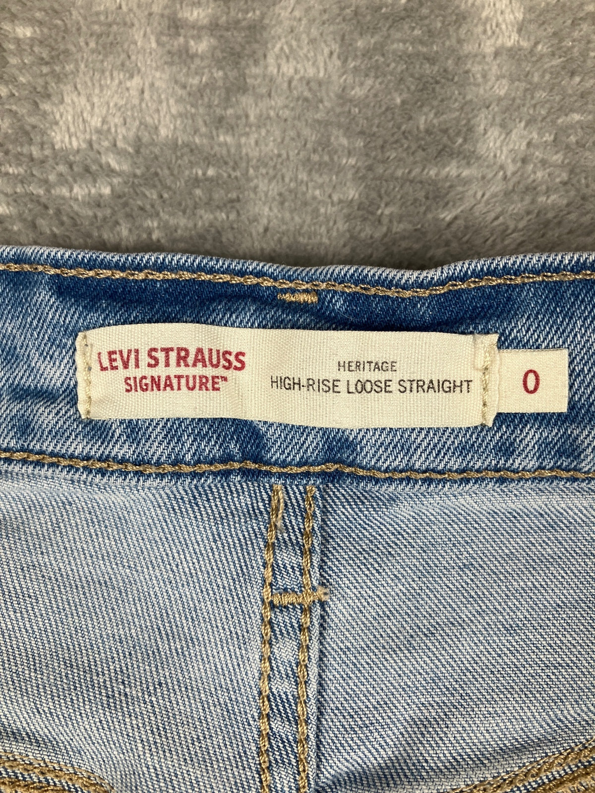 Levi's Signature High-Rise Loose Straight Jeans Size 0