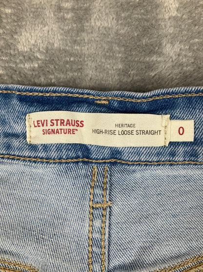 Levi's Signature High-Rise Loose Straight Jeans Size 0