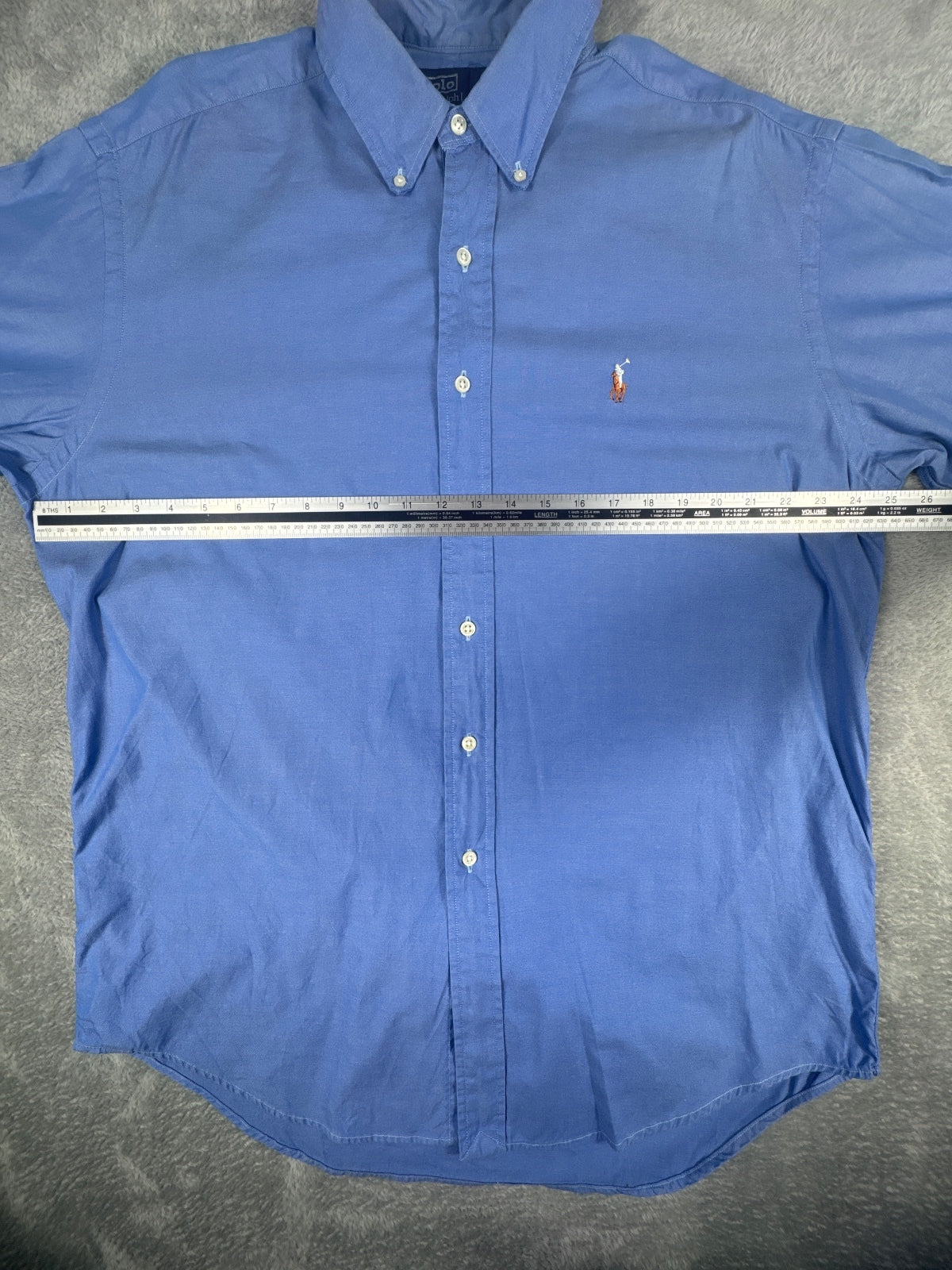 Polo by Ralph Lauren Classic Blue Button-Down Shirt Size M