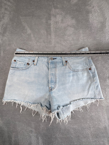 Levi's Premium Capital E 501 Light Blue Denim Shorts W29
