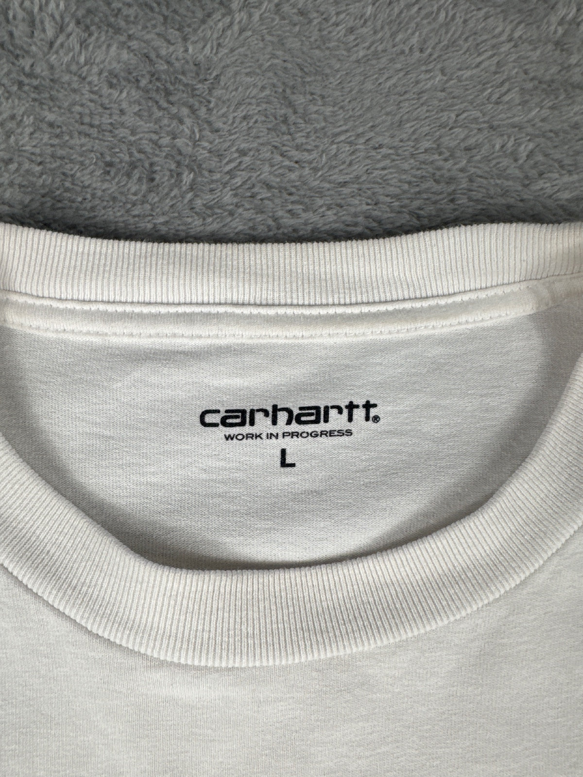 Carhartt WIP White Smiley Logo T-Shirt Large