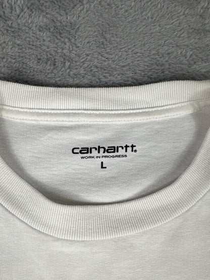 Carhartt WIP White Smiley Logo T-Shirt Large