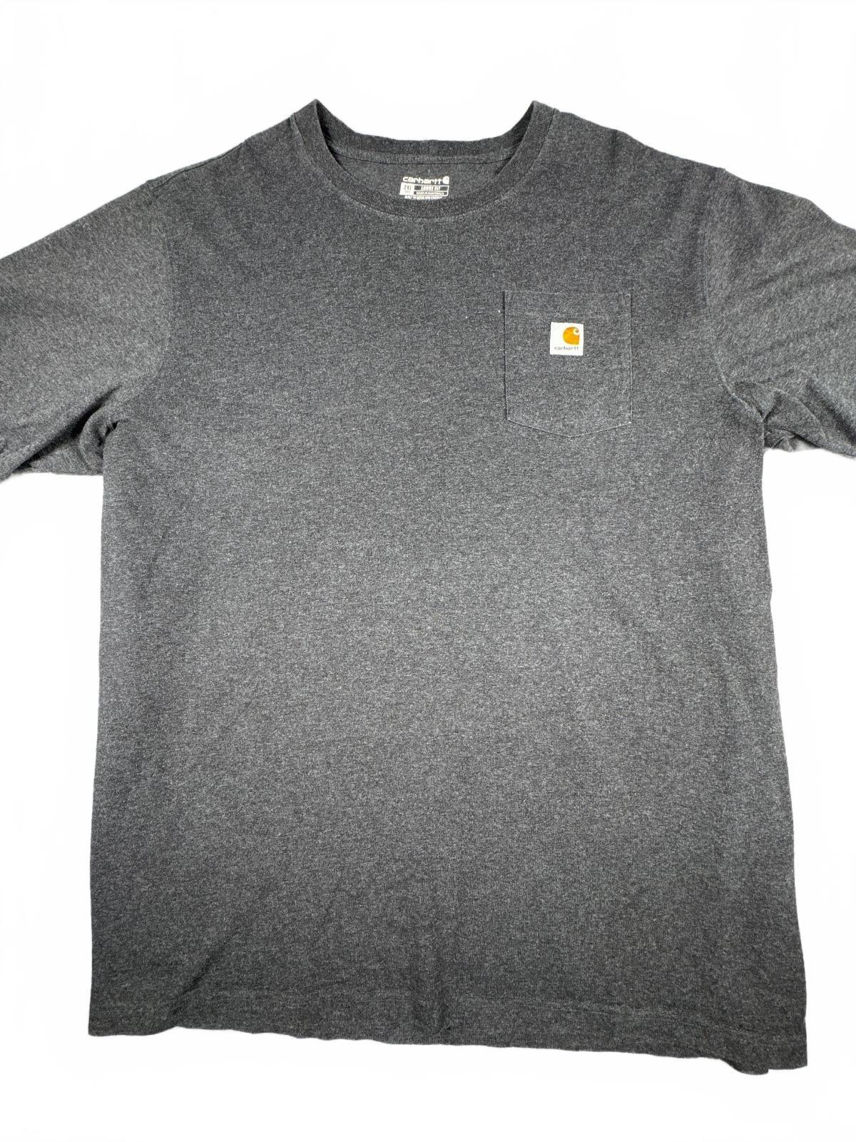 Carhartt Men's Tall Loose Fit Grey Pocket T-Shirt Size XXL