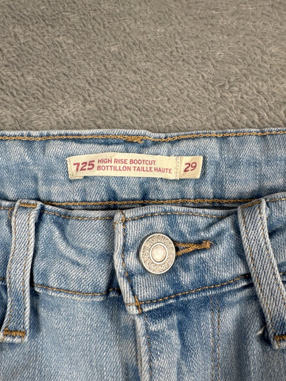 Levi's 725 High Rise Bootcut Jeans Light Blue W29 L30