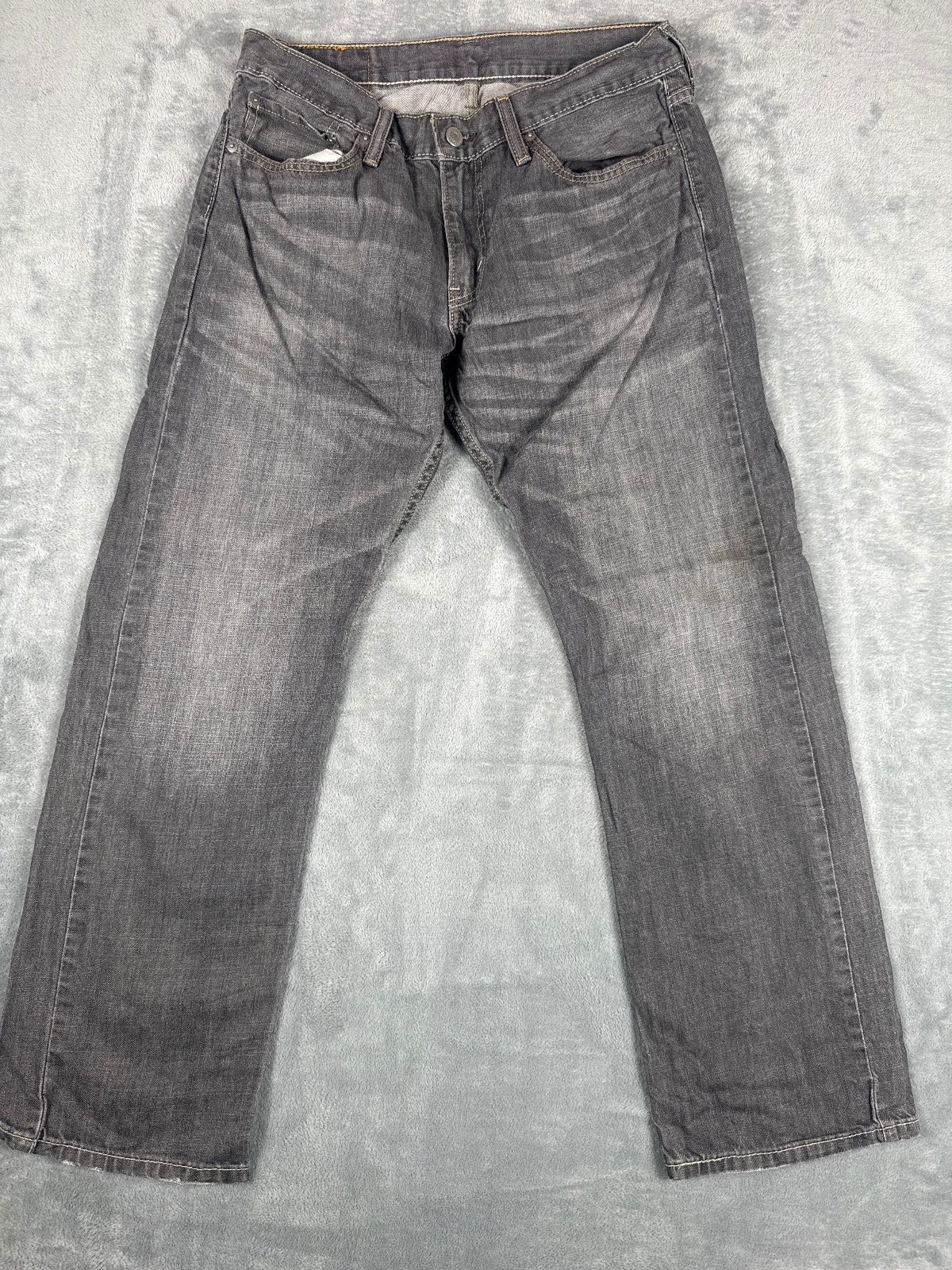 Levi's 514 Slim Straight Grey Denim Jeans Size 32x30