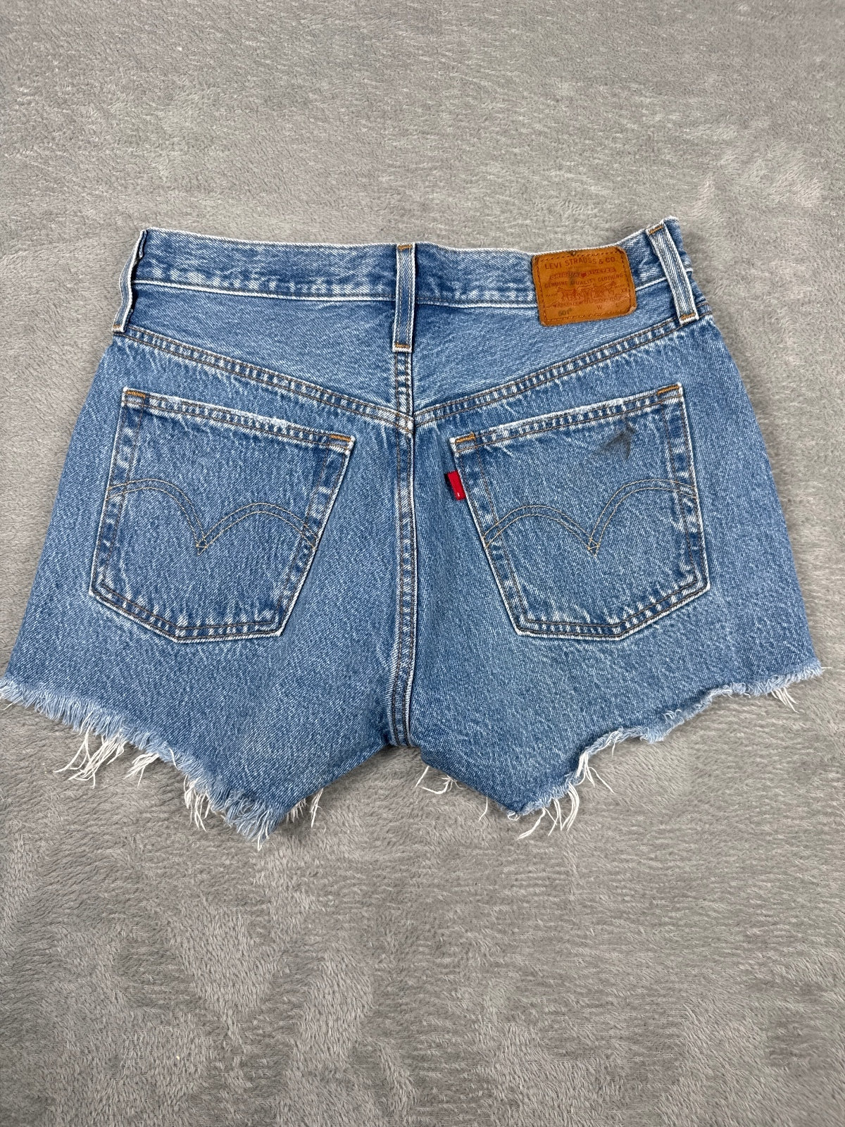 Levi's 501 Premium Distressed Denim Shorts W28 (approx)