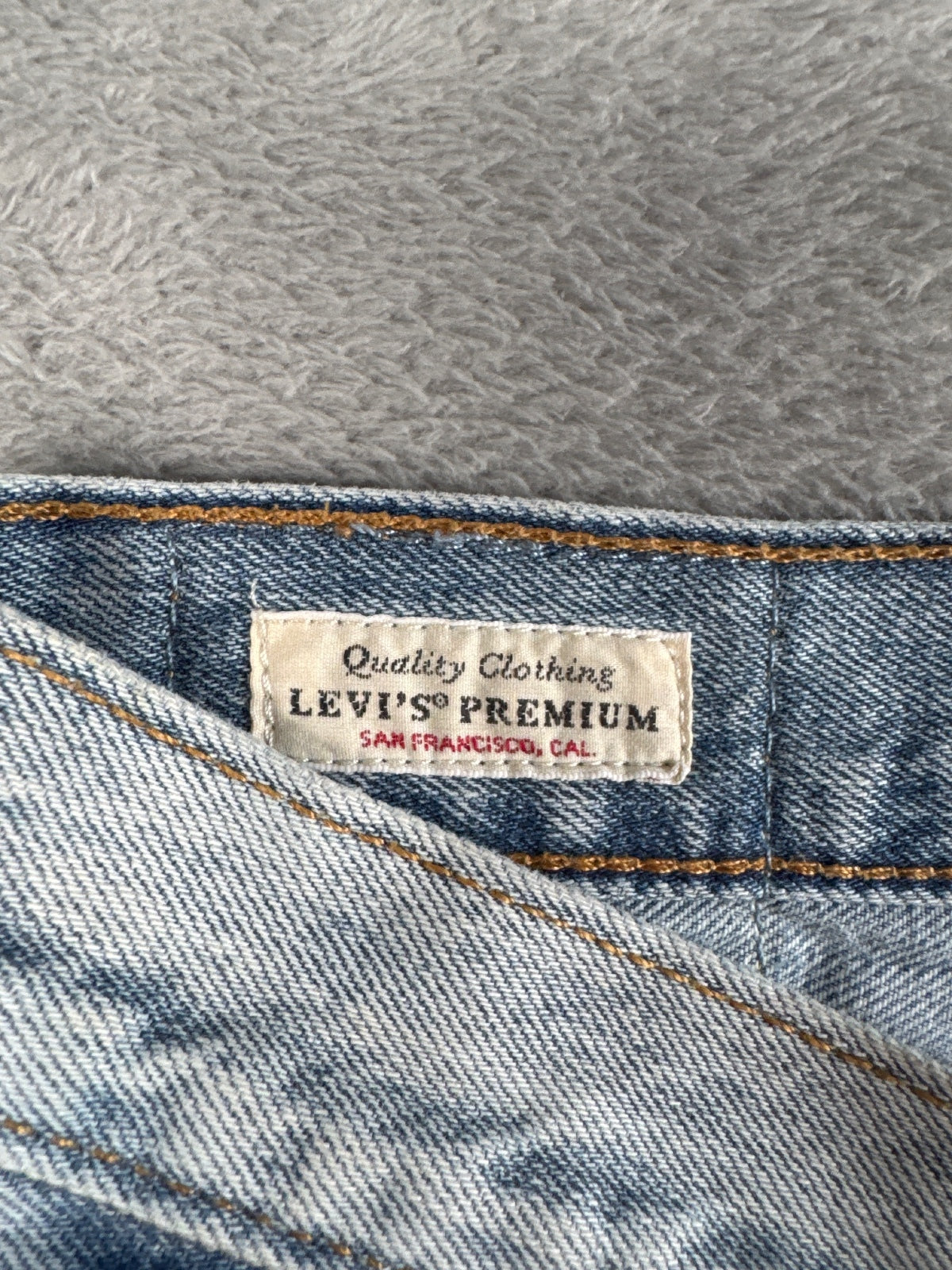 Levi's Premium Capital E 501 Light Blue Denim Shorts W27