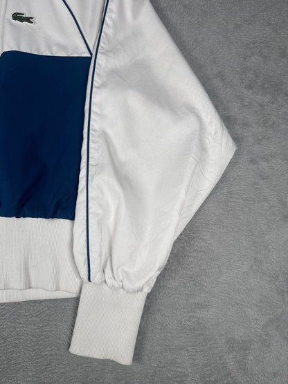 Vintage Lacoste Vintage White and Navy Track Jacket Size 34