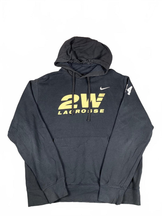 Nike Black 2W Lacrosse Vintage Hoodie Size M