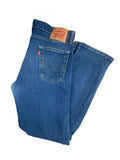 Levi's 513 Slim Straight Blue Denim Jeans W34 L30