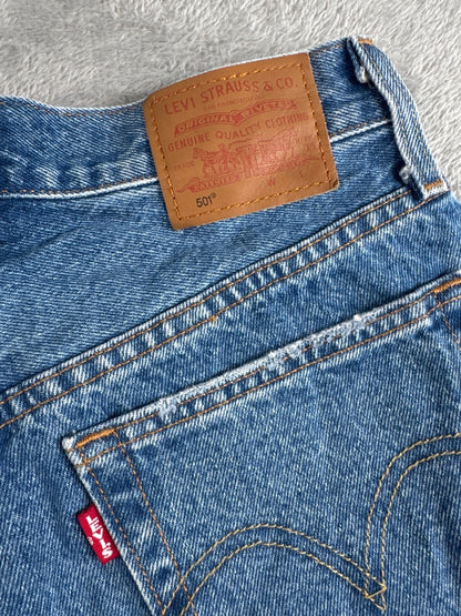 Levi's Premium Capital E 501 Distressed Denim Shorts W24