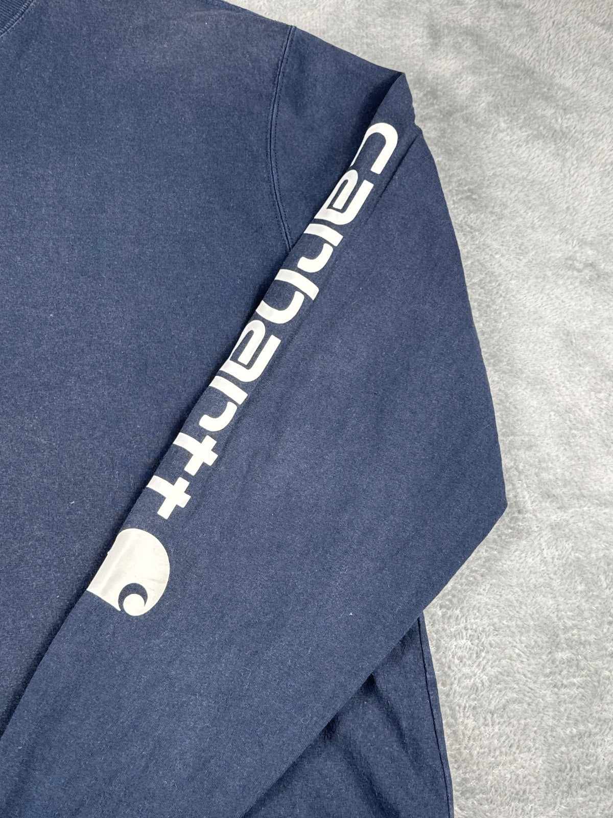 Carhartt Loose Fit Long Sleeve T-Shirt Navy Size L