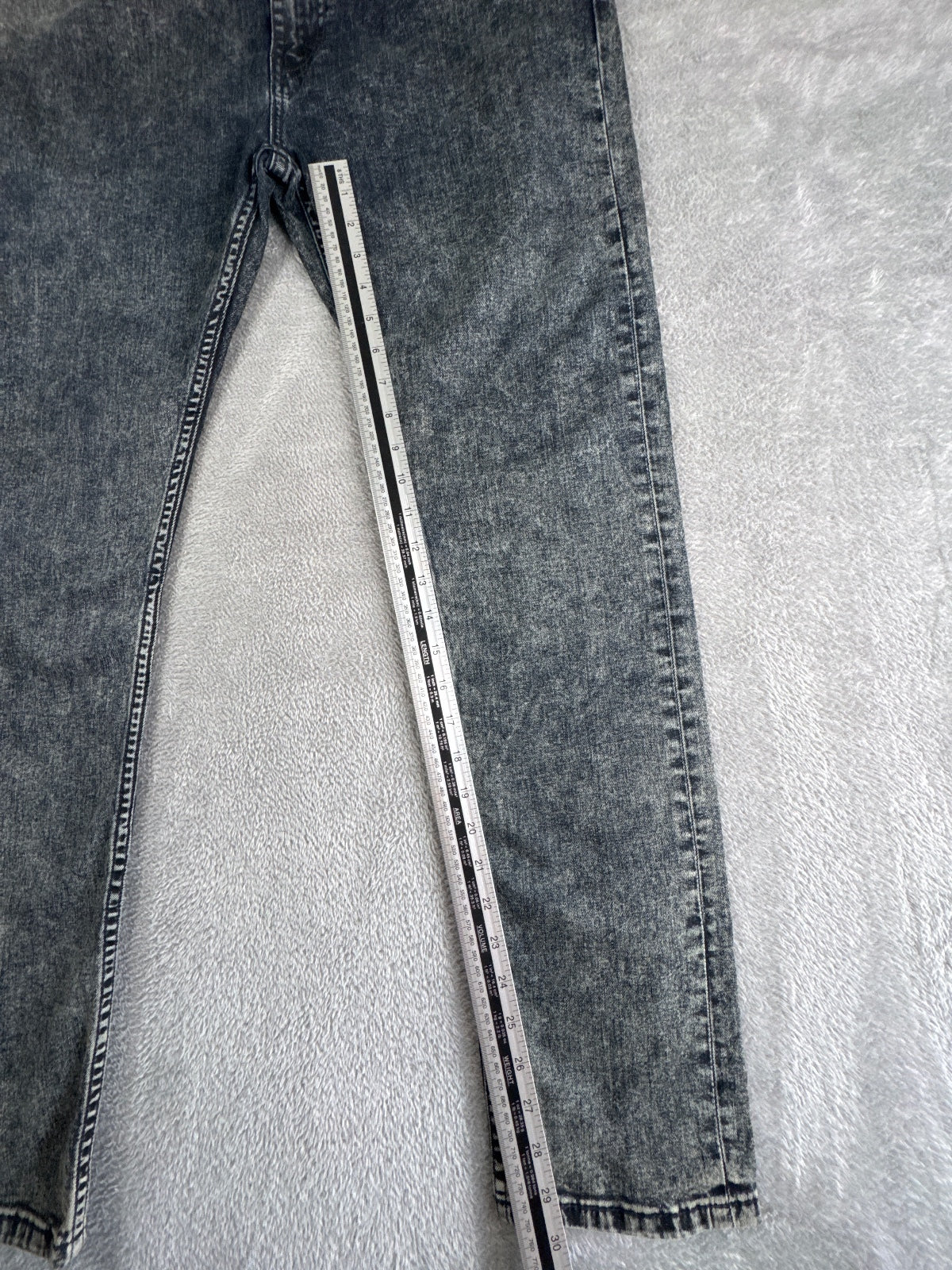 Levi's 510 Black Acid Wash Skinny Jeans W36 L32