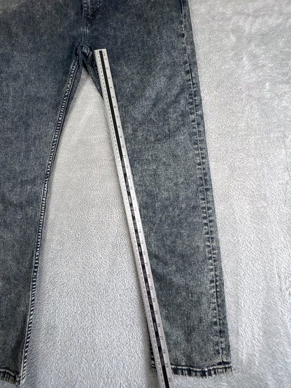 Levi's 510 Black Acid Wash Skinny Jeans W36 L32