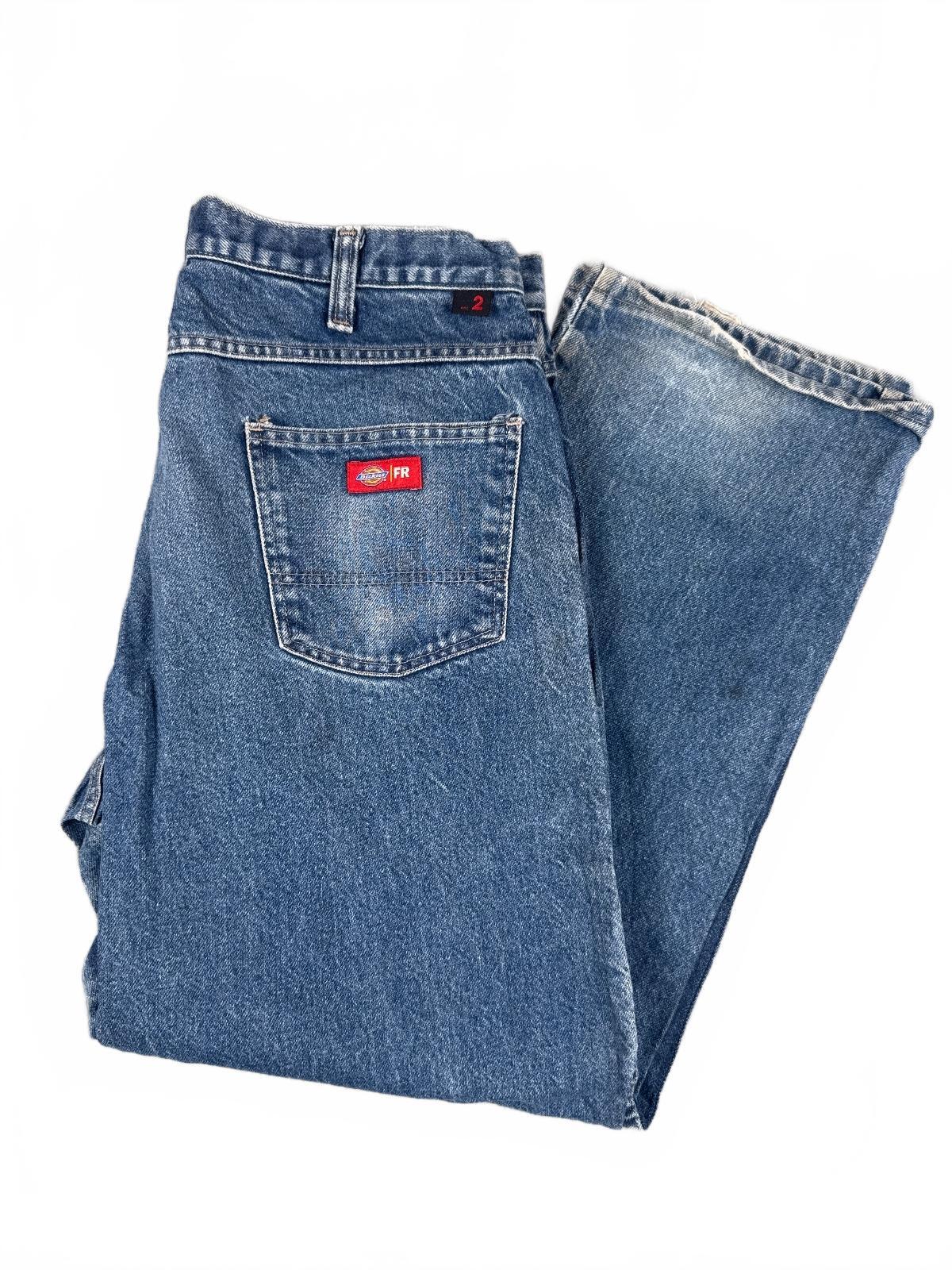 Dickies Fire Resistant Blue Denim Work Jeans W38