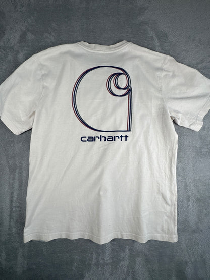 Carhartt Relaxed Fit White Pocket T-Shirt Size L