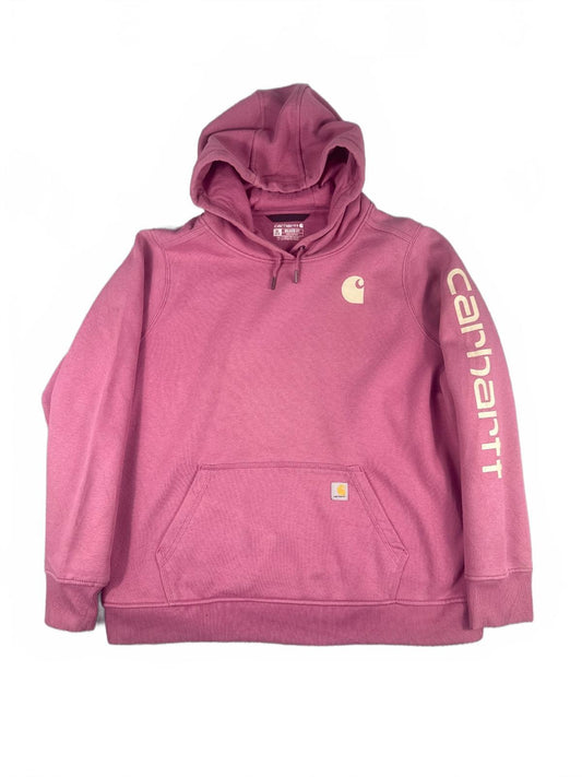 Carhartt Relaxed Fit Hoodie in Pink - XL