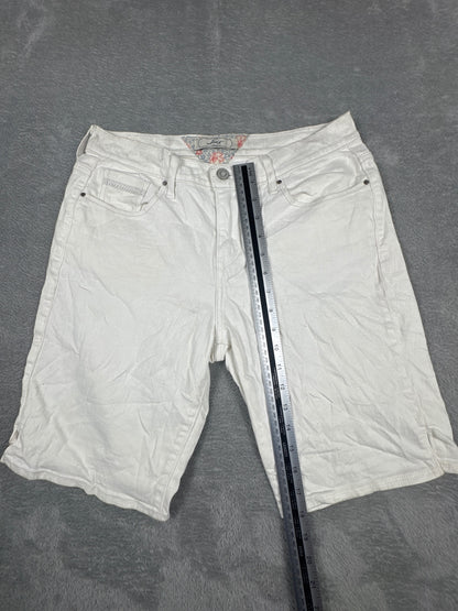 Levi's White Denim Bermuda Shorts W30 (approx)