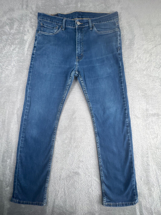 Levi's 513 Slim Straight Blue Denim Jeans W34 L30