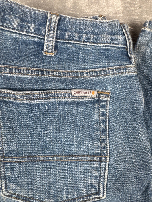 Carhartt Women's Blue Denim Jeans Size 8 Regular OriginalFit