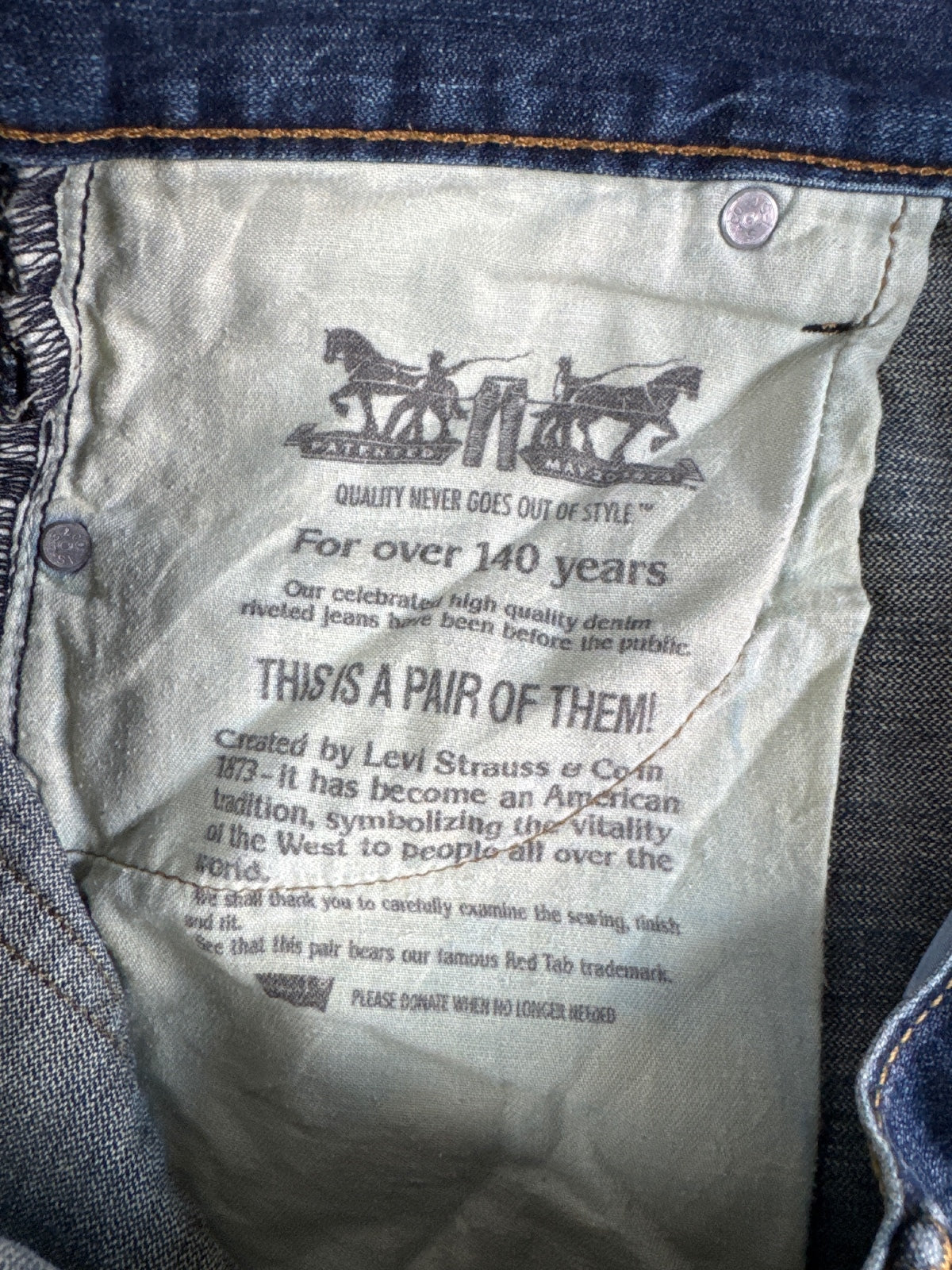 Levi's 569 Loose Straight Fit Jeans W36 L32