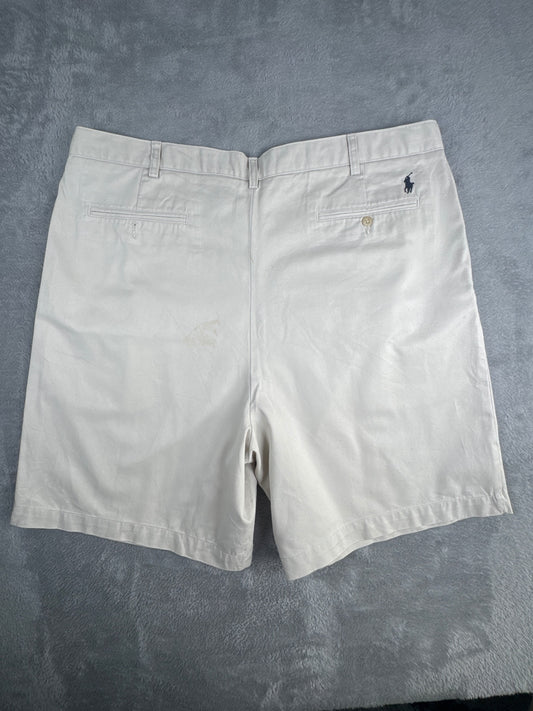 Polo by Ralph Lauren Classic Fit Cotton Beige Shorts W42