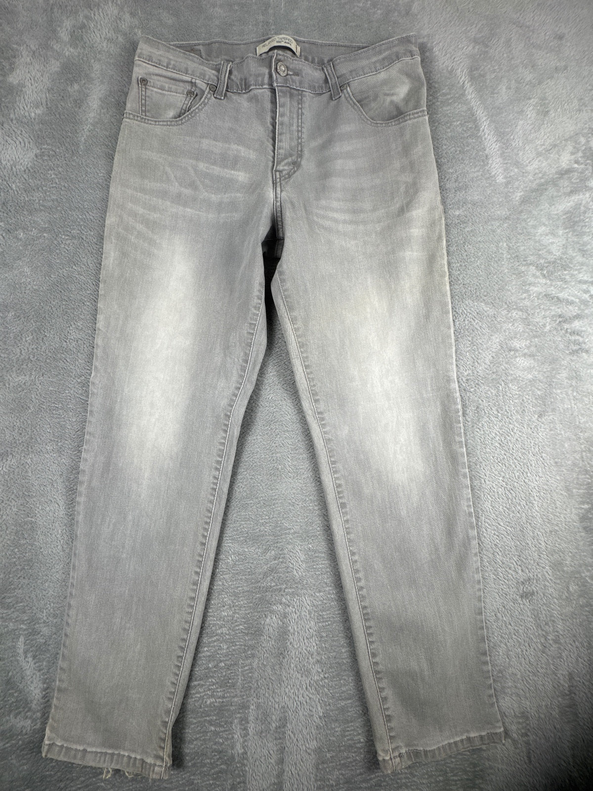 Levi's 550 Relaxed Tapered Grey Jeans Size 8M