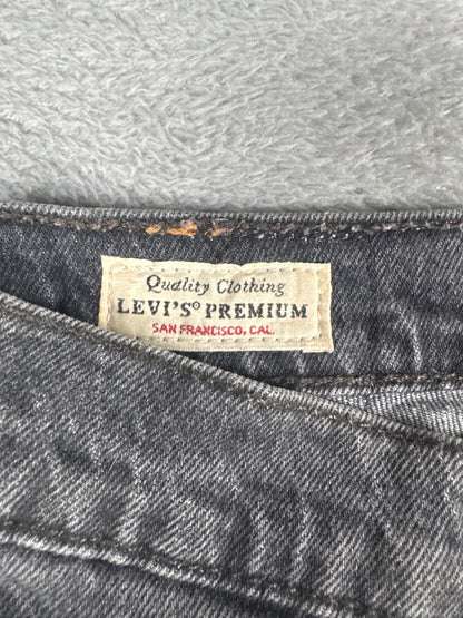 Levi's 501 Black Denim Cutoff Shorts W29