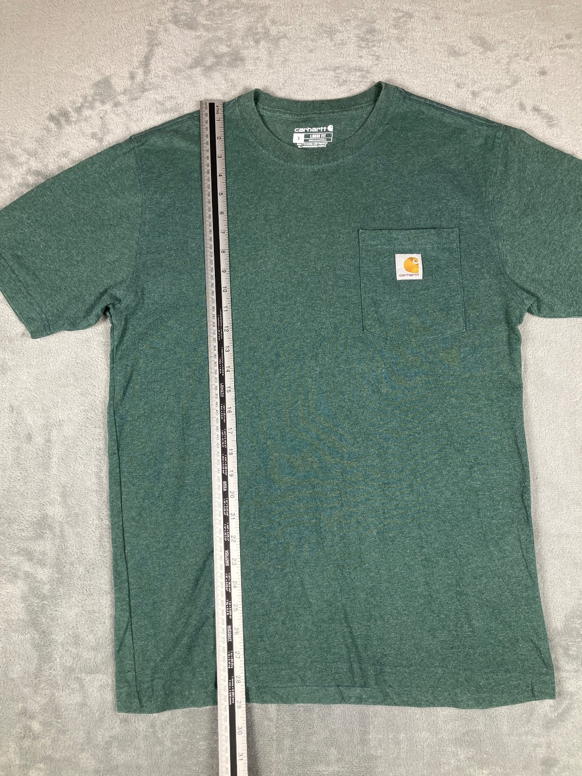 Carhartt Loose Fit Green Vintage Pocket T-Shirt Size S